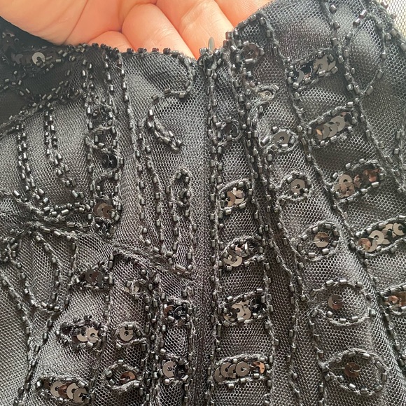 Beaded Black Dress - Picture 5 of 9